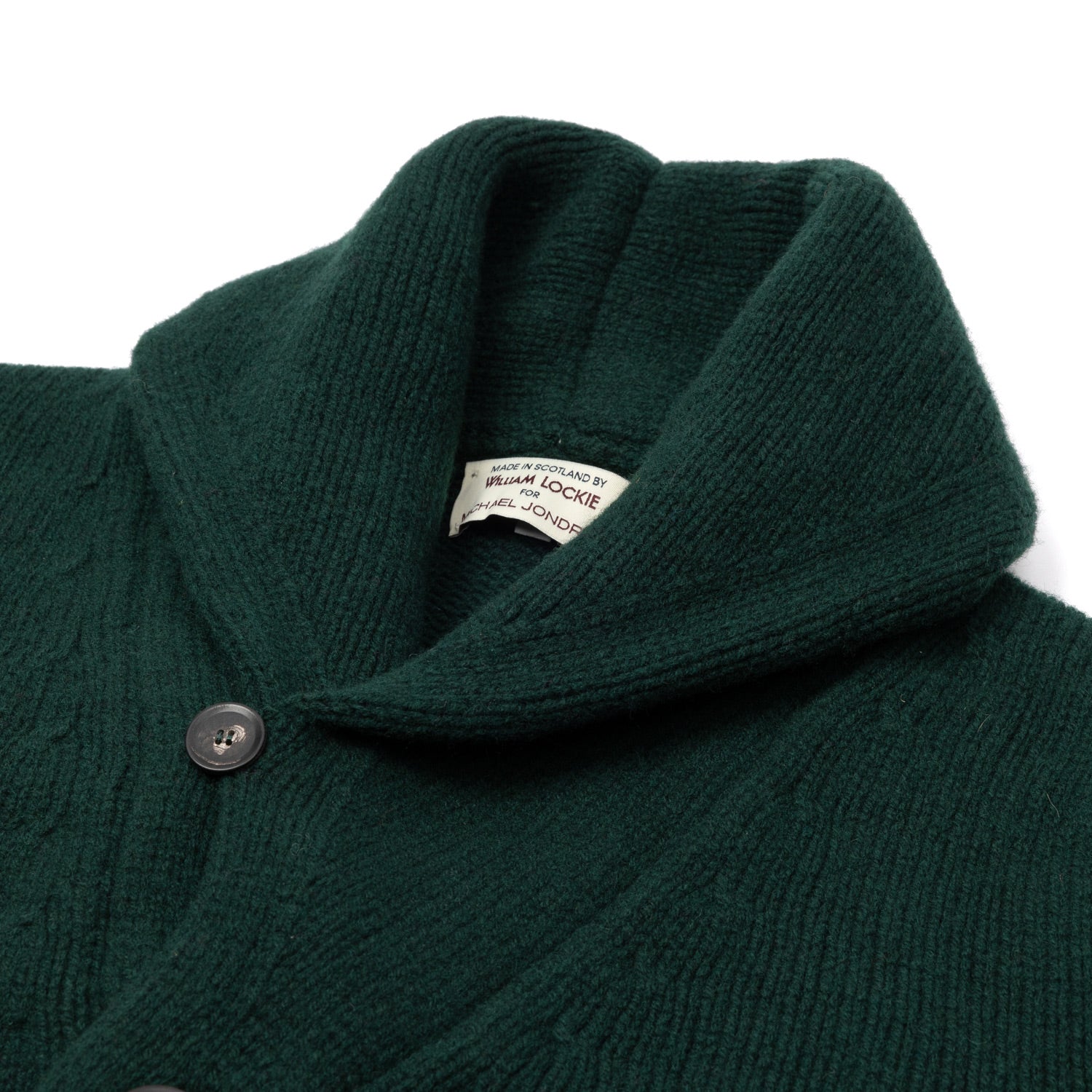 MJ Exclusive: Shawl Cardigan "Lambton-Shawl" made from the finest Scottish Lambswool - 4 Ply